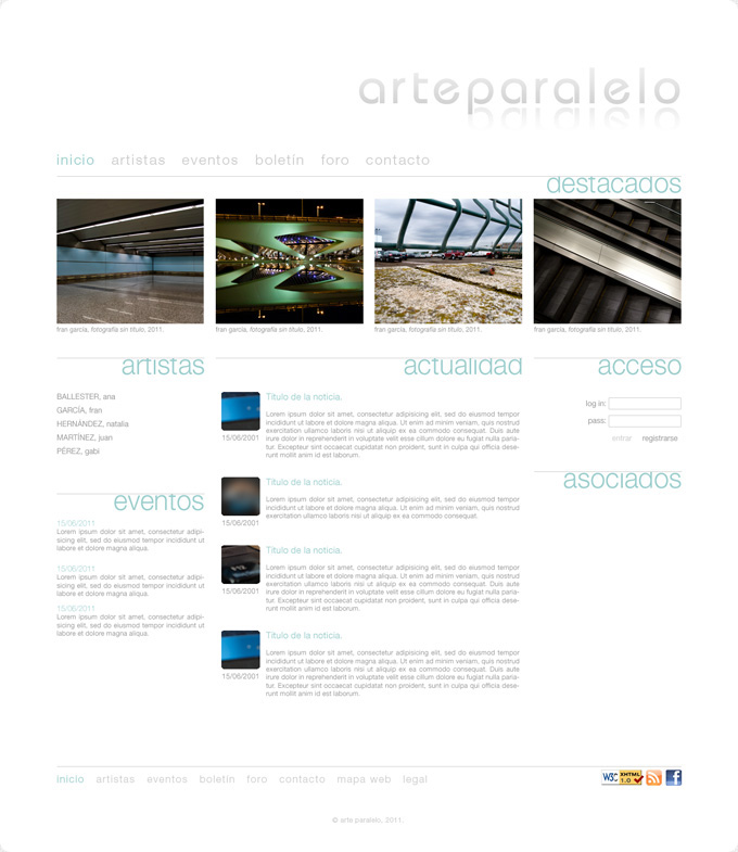 frenzy studio - Arte Paralelo web design