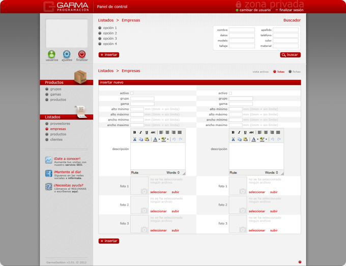 frenzy studio - Programación Garma web design
