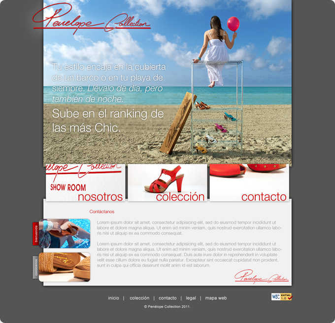 frenzy studio - Penélope Collection web design